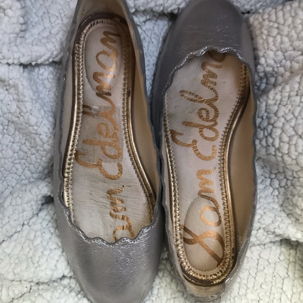 Sam Edelman Silver Flats Size 5.5